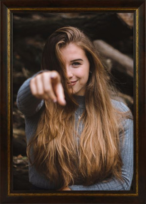 Rama Na Zdjęcia Brązowa 40x50 Cm Foto Ramka