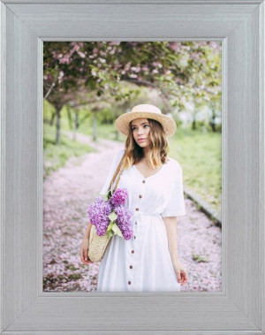 Ramka Na Zdjęcia Srebrna 13x18 Cm Foto Rama B6