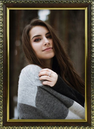 Rama Na Zdjęcia Brązowa 21x29,7 Cm Foto Ramka