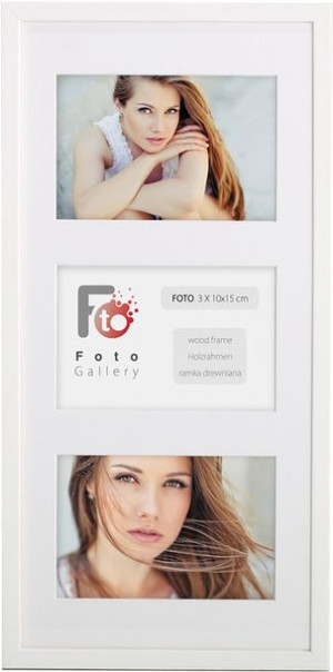 Foto Galeria Na 3 Zdjęcia A6 10x15 Cm Ramka Biała