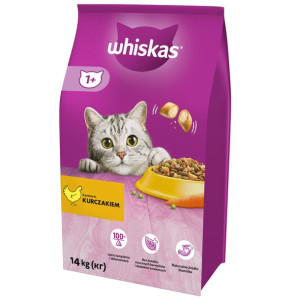 WHISKAS Adult 14 kg - sucha karma dla dorosłego kota, z pysznym kurczakiem
