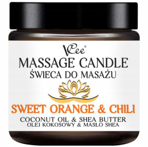 ŚWIECA DO MASAŻU NATURALNA VCee Orange & Chili