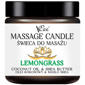 Świeca do masażu Naturalna VCee LEMONGRASS 80g