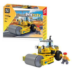 Klocki Blocki Walec Maszyna Budowlana Budowa City Technic 115 el.
