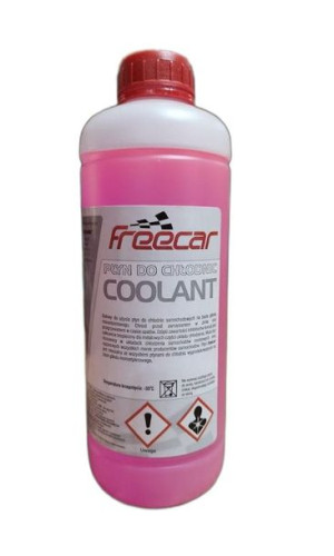 Płyn do chłodnic FREECAR COOLANT 1 litr różowy
