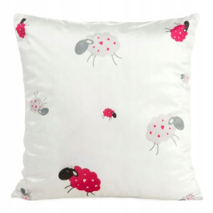Poszewka Eurofirany 45x45 Velvet/b+róż