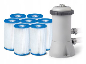 Pompa filtrująca do basenów + 7 filtrów!