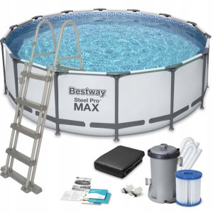 Basen ogrodowy stelażowy 457 x 122 cm 11w1 Bestway