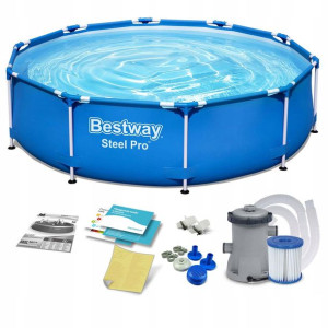 Basen ogrodowy stelażowy 305 x 76 cm 8w1 Bestway