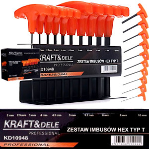 Zestaw Kluczy Imbusowych Stojak Wieszak Hex T X10