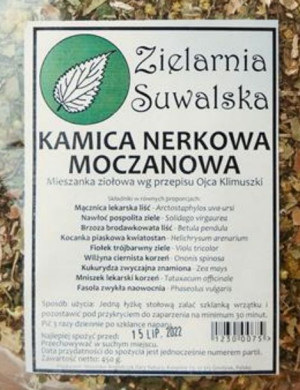 Zioła Kamica Nerkowa Moczanowa  Zielarnia Suwalska 450g