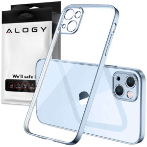 Etui Alogy TPU Luxury Case z osłonką na aparat do Apple iPhone 13 niebiesko