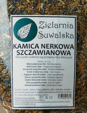 Mieszanka ziół Zielarnia Suwalska Kamica Nerkowa Szczawianowa 450 g