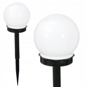 Lampa solarna KULA 20cm ogrodowa LED czujnik