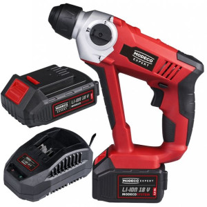 Młotowiertarka Modeco Sds+18v+aku 1,5ah+ład 2,40a