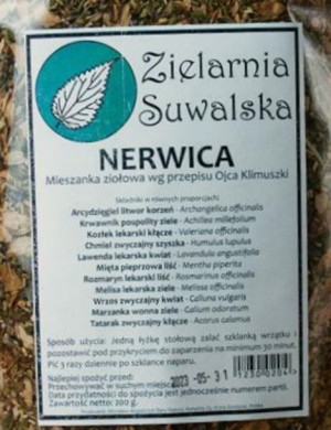 Zioła Nerwica Zielarnia Suwalska 200 g