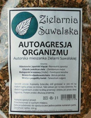 Zioła Autoagresja Organizmu Zielarnia Suwalska 200 g
