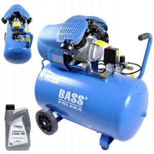 Bass Kompresor 120l Sprężarka 2,2kw 2 Tłoki + Olej