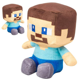 MINECRAFT Duża Pluszowa Maskotka Jeżdżący Steve 24 cm