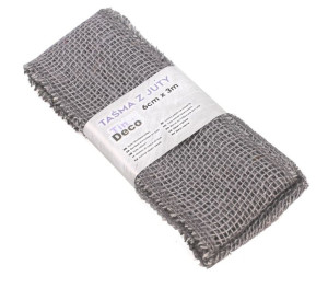 Dekoracyjna Taśma Z Juty 6 Cm X 3 M - Szara