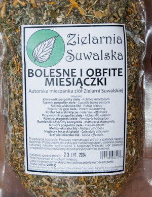 Bolesne i Obfite Miesiączki 200g Zielarnia Suwalska
