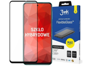 Szkło 3mk Flexible Glass Max 7H do Redmi Note 9S/ Pro/ Max Black