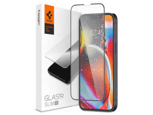 Szkło hartowane Spigen Glas.tR Slim FC do etui do Apple iPhone 13 Mini Blac