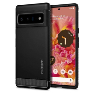 Etui pokrowiec futerał Spigen Rugged Armor do Google Pixel 6 Pro Matte Blac