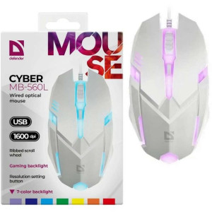 Myszka gamingowa mysz komputerowa Defender Cyber MB-560L podświetlana LED 7