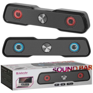 Głośnik soundbar Defender Z1 z podświetleniem RGB LED USB pilot USB 5V mini