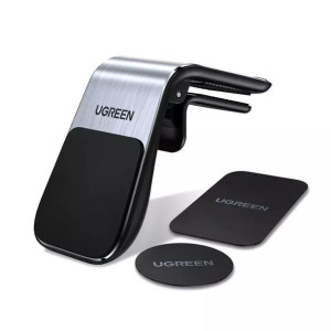 Ugreen magnetyczny uchwyt samochodowy na kratę wentylacyjną nawiew srebrny