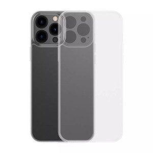 Baseus Frosted Glass Case etui pokrowiec do iPhone 13 Pro sztywna obudowa z
