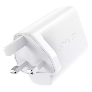 Acefast ładowarka sieciowa GaN (wtyczka UK) 2x USB Typ C 50W, Power Deliver