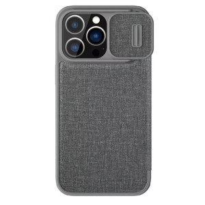 Nillkin Qin Cloth Pro Case etui do iPhone 13 Pro Max osłona na aparat kabur