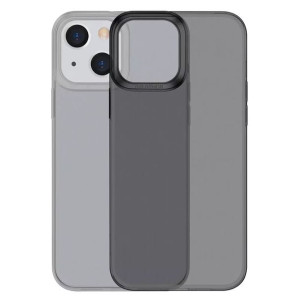 Baseus Simple Series Case przezroczyste żelowe etui iPhone 13 czarny (ARAJ0