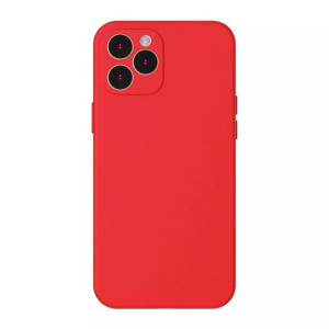Baseus Liquid Silica Gel Case Elastyczne żelowe etui iPhone 12 Pro Max Czer