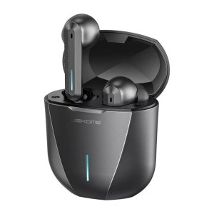 WK Design bezprzewodowe słuchawki Bluetooth TWS wodoodporne IPX4 szary (ET-