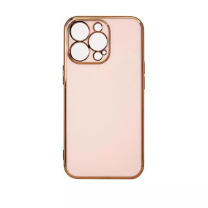 Lighting Color Case etui do iPhone 12 Pro żelowy pokrowiec ze złotą ramką r