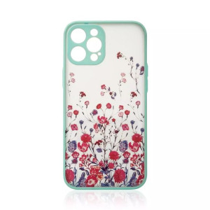 Design Case etui do iPhone 13 pokrowiec w kwiaty niebieski