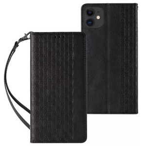 Magnet Strap Case etui do iPhone 13 mini pokrowiec portfel + mini smycz zaw
