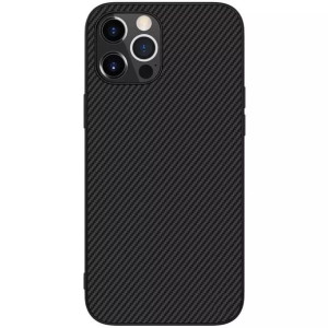 Nillkin Synthetic Fiber Case pancerne etui pokrowiec do iPhone 12 Pro czarn