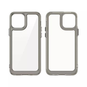 Outer Space Case etui do iPhone 12 sztywny pokrowiec z żelową ramką czerwon