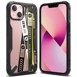 Ringke Fusion X Design etui pancerny pokrowiec z ramką iPhone 13 czarny (Ti