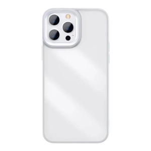 Baseus Crystal Phone Case pancerne etui do iPhone 13 Pro Max z żelową ramką