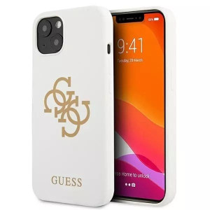 Guess GUHCP13SLS4GGWH iPhone 13 mini 5,4" biały/white hard case Silicone 4G