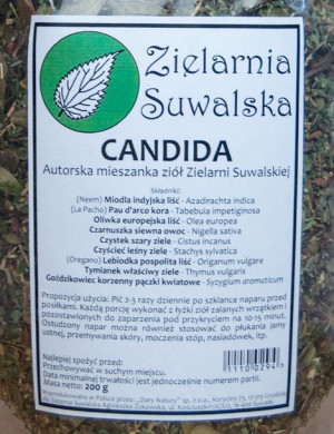 Zielarnia Suwalska Mieszanka Ziołowa Candida 200g