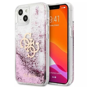 Guess GUHCP13SLG4GPI iPhone 13 mini 5,4" różowy/pink hardcase 4G Big Liquid
