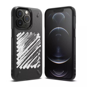 Ringke Onyx Design wytrzymałe etui pokrowiec iPhone 13 Pro czarny (Paint) (