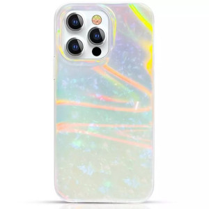 Kingxbar Shell Series luksusowe eleganckie etui na iPhone 13 perłowy-miętow