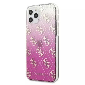 Guess GUHCP12LPCU4GGPI iPhone 12 Pro Max 6,7" różowy/pink hardcase 4G Gradi